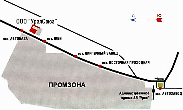 схема проезда к ООО УралСоюз